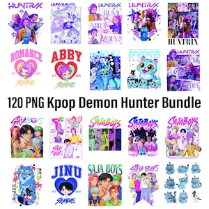 120 PNG Kpop Demon Hunter Bundle, Sa-ja Boys Png, Cat And Bird Demon Hunter Png, Sa-ja Girls Band Png, Sa.ja Boys, Mi.ra, Ru.mi, Jo.ey