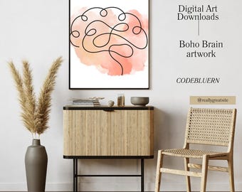 Obra de arte del cerebro bohemio