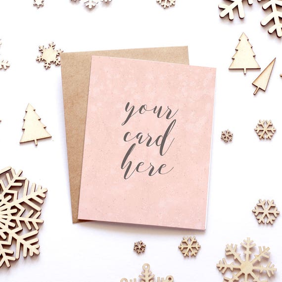 Download Holiday Card Mockup A2 Card Mock Up Christmas Card Mock Up Etsy