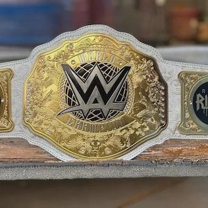 Rhea Ripley WWE Women’s Championship Belt Replica, Custom Wrestling Title, White Gold Fan Collectible, Wrestling Gift