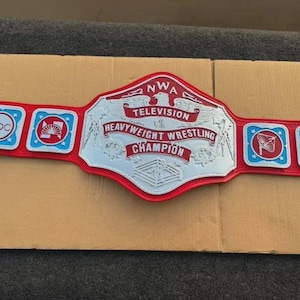 NWA Television Heavyweight Wrestling Championship Belt, Custom Wrestling Gear, Perfect Gift for Wrestling Fans and Collectors