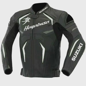 Handmade Suzuki Hayabusa Leather Racing Jacket, High Quality Moto Gear, Protective Biker Jacket,Iconic Hayabusa Design,Suzuki Racing Leather