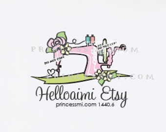 Sewing Machine logo,  Sew clothing business 1440-6