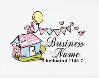 Little House Logo Design: Custom Kids Care Branding 1145-7