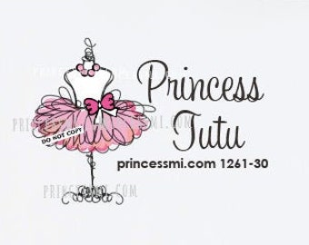 pink tutu logo design, boutique logo, 1261-30