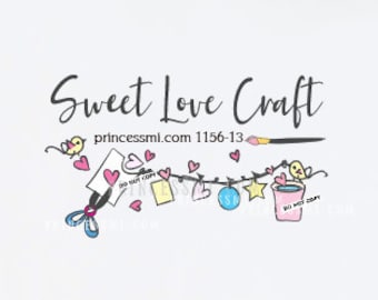Paint brush logo, craft artist logo  1156-13