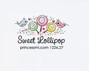 Lollipop logo, sweet candy logo, birds logo,    1226-27