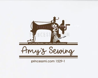 sewing machine logo design   1529-1