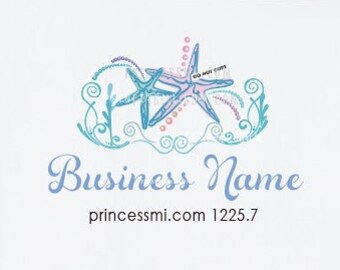 starfish logo, sea star logo 1225-7