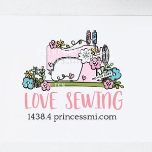 sew logo design, Sewing Machine, seamstress logo , 1438-4