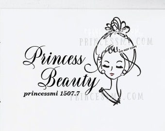 lady women logo,  make up logo,  hair salon logo   1507-7