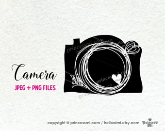 Camera Clipart: Photography Artwork (PNG, JPEG) 25