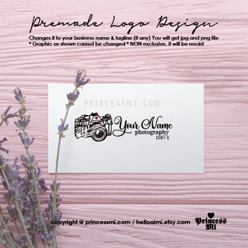 Logo Design Photography Logo Camera Art For Photographer Etsy