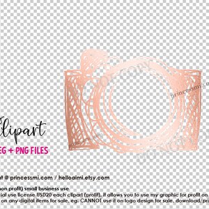 rose gold camera clipart, elegant photography clipart, glitter camera, photographer camera artwork 0020 image 4