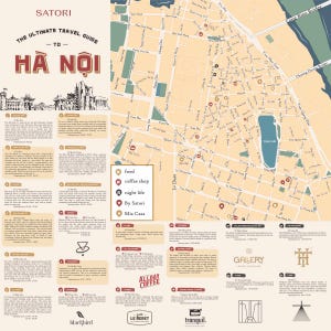 Hanoi Insider Guide: Street Food Karte, Coffee Shop und lokale Tipps, Digitaler PDF Download
