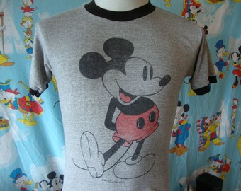 Walt Disney World Vintage 1970s JEFF Childs Mickey Mouse Ears Cap 20.5 Rayon Wool