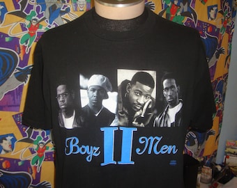 Vtg 1998 Boyz II Men Evolution Tour Concert T-shirt Black L 90s