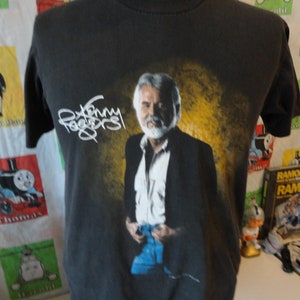 Vintage 80&#39;s Kenny Rogers concert 1989 on tour country western concert tour T Shirt Size M