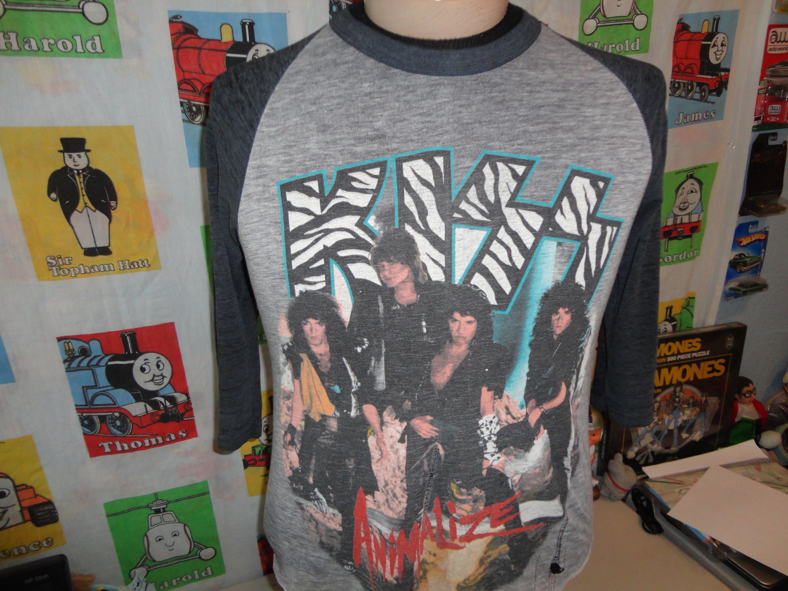 Vintage 80s KISS 1984-1985 Animalize Concert Tour Paper Thin