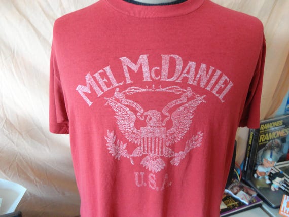 Vintage 90's Mel McDaniel USA Band Country Band Concert Tour T Shirt L