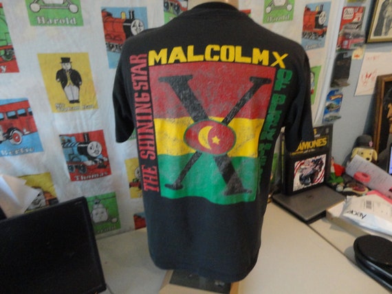 Vintage 80's Malcolm X Rap Tee Hip Hop No Sellout… - image 2