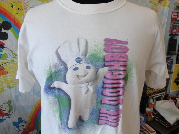 Vintage Pillsbury Doughboy Tee White T Shirt Size L - Etsy