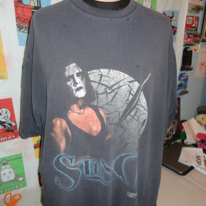 T-shirt de lutte vintage des années 90 STING WCW NWO 3XL