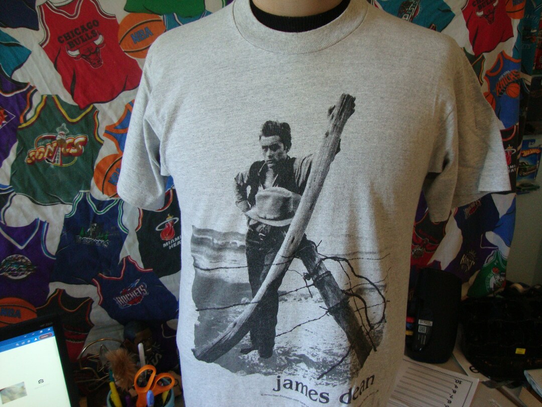 Vintage 90's James Dean Giant Movie Star T Shirt Size L Etsy
