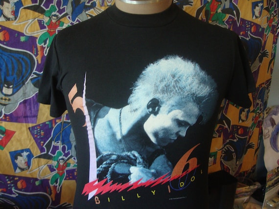 Vintage 80's BILLY IDOL 1986 Whiplash Smile Conce… - image 1