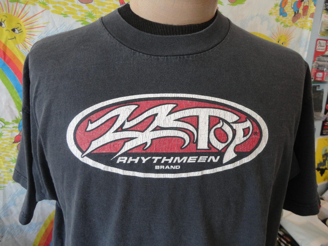 Vintage 90's ZZ TOP Rhythmeen Brand Band Tee Tour Concert Z.Z. Top