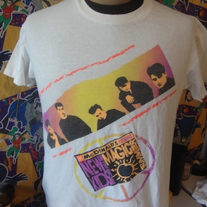 Vintage 90s NKOTB New Kids on the Block 1990 McDonald&#39;s Magic Summer Concert Tour T Shirt Size M