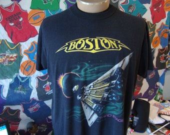 Vintage 80's BOSTON Third Stage 1986 Tour T Shirt Size L