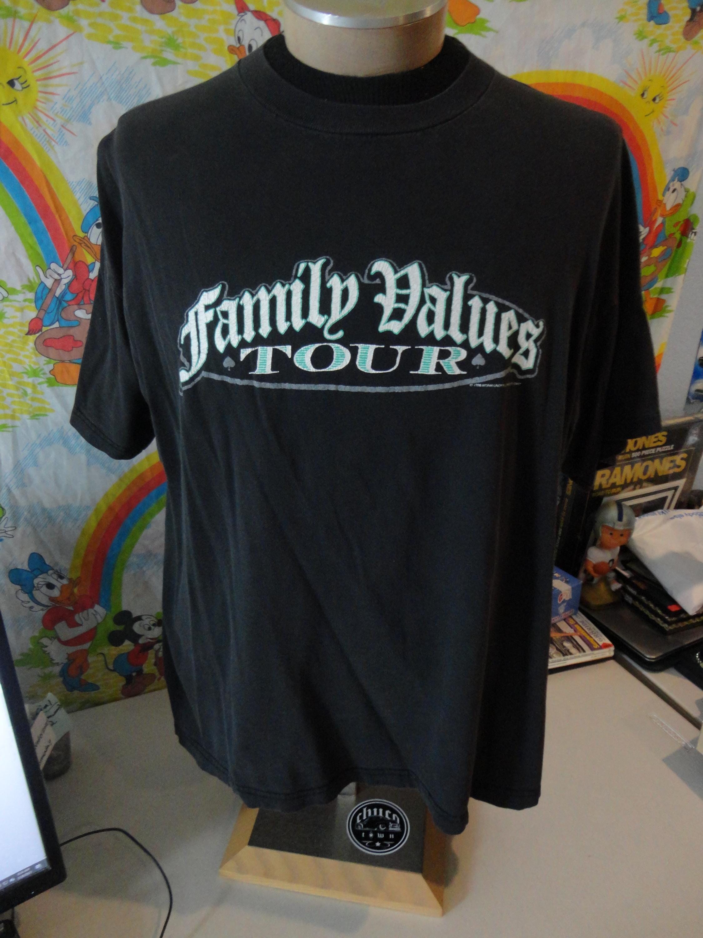 Vintage Family Values Tour 1998 Rock T-shirt XL Original Korn Limp