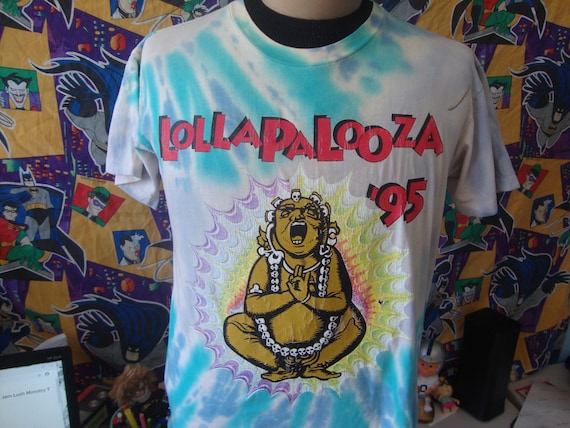 Vintage 90's Lollapalooza Band Tee Concert 1995 Sonic - Etsy