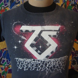 Vintage 80's TWISTED SISTER Heavy Metal Madness Band Tee 1980's 1981 Tour Concert Black T Shirt Size M