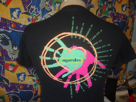 Vintage 80's the Sugarcubes Band Tee the Sugar Cubes 1988 Vintage 80's the Sugarcubes Band Tee the Sugar Cubes 1988