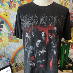 Vintage 2004 Cradle Of Filth Swansong For A Nation Tour T Shirt Size L