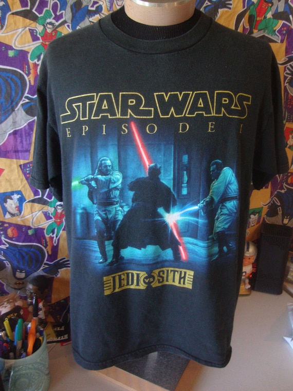 Vintage Star Wars Episode I Jedi Vs Sith Movie T Shirt L - Etsy