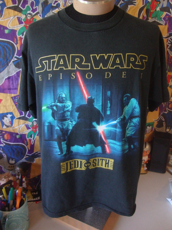 Vintage Star Wars Episode I Jedi Vs Sith Movie T Shirt L - Etsy