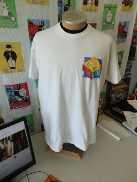 Vintage 80's Public Image Clothing tee skate skat… - image 3