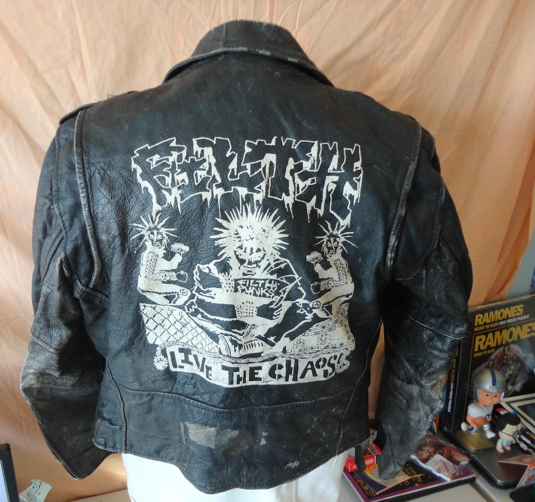 Vintage FILTH Live the Chaos Punks Umr Motorcycle Biker Punk Rock