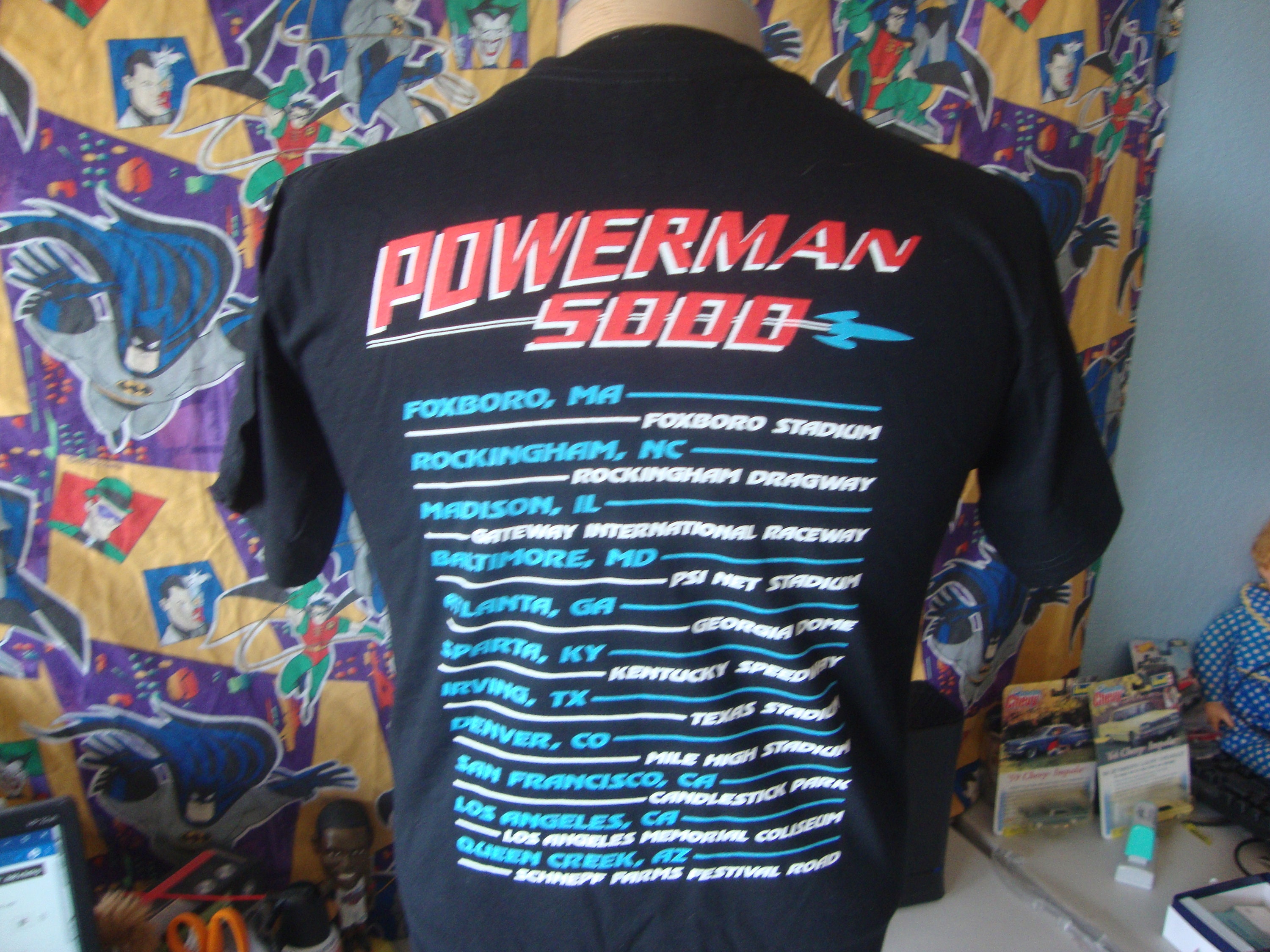 2000 \" POWERMAN 5000 \" バンドTシャツ Vintage Powerman 5000 Concert 2000 Tour Concert T Shirt Size