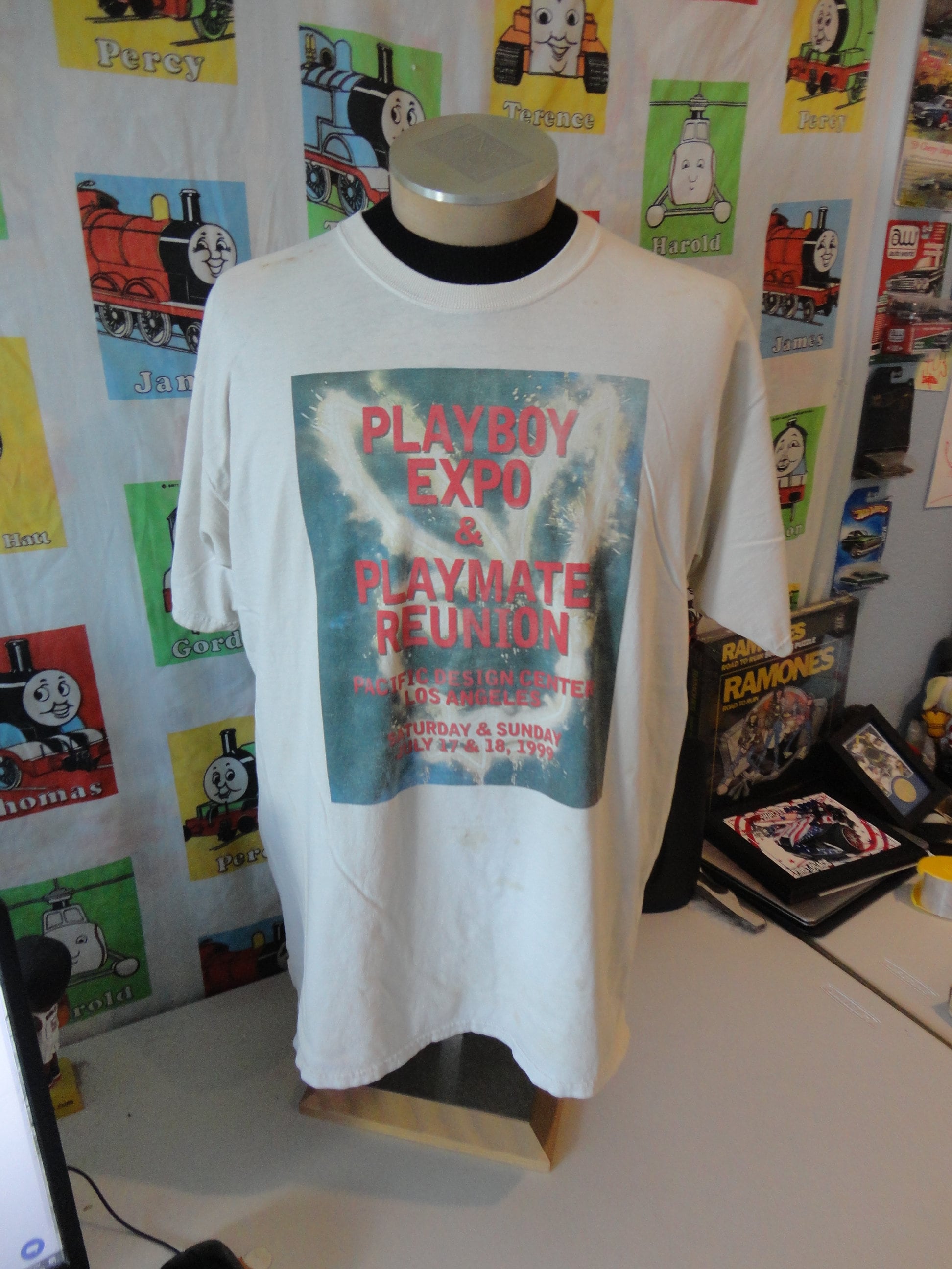 Vintage 90's PLAYBOY Expo & Playmate Reunion 1999 T Shirt Size XL