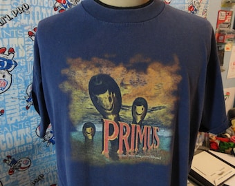 Vintage 90s Primus Tales Punchbowl Evening of Enigmatic Enchantment Tour Les Claypool T-Shirt XL