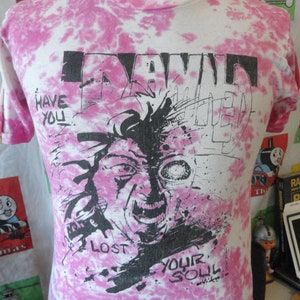 Vintage 80&#39;s The Damned Have You Lost Your Soul Ferguson Comic book ty dye 1988 T Shirt S