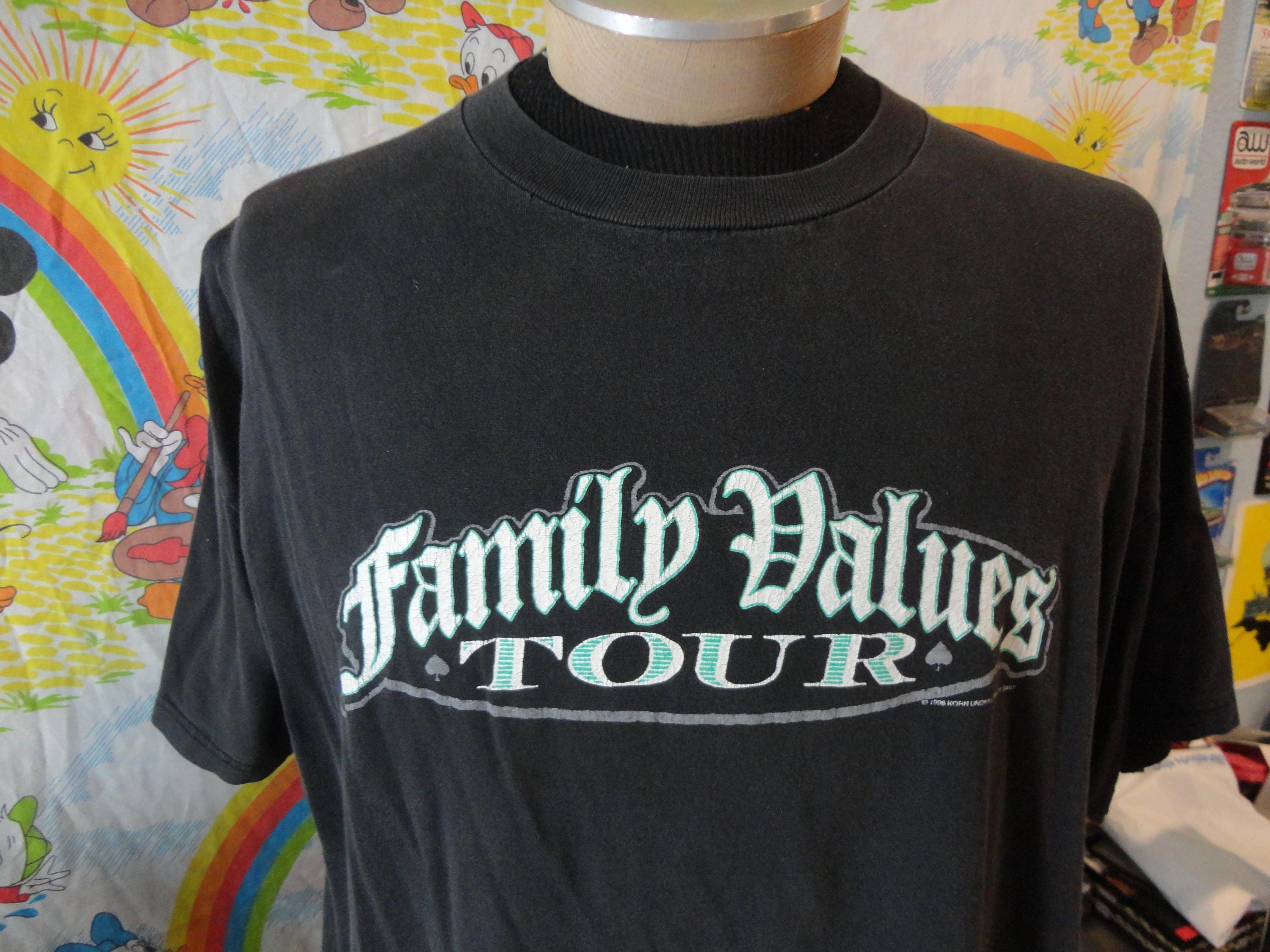 Vintage Family Values Tour 1998 Rock T-shirt XL Original Korn Limp