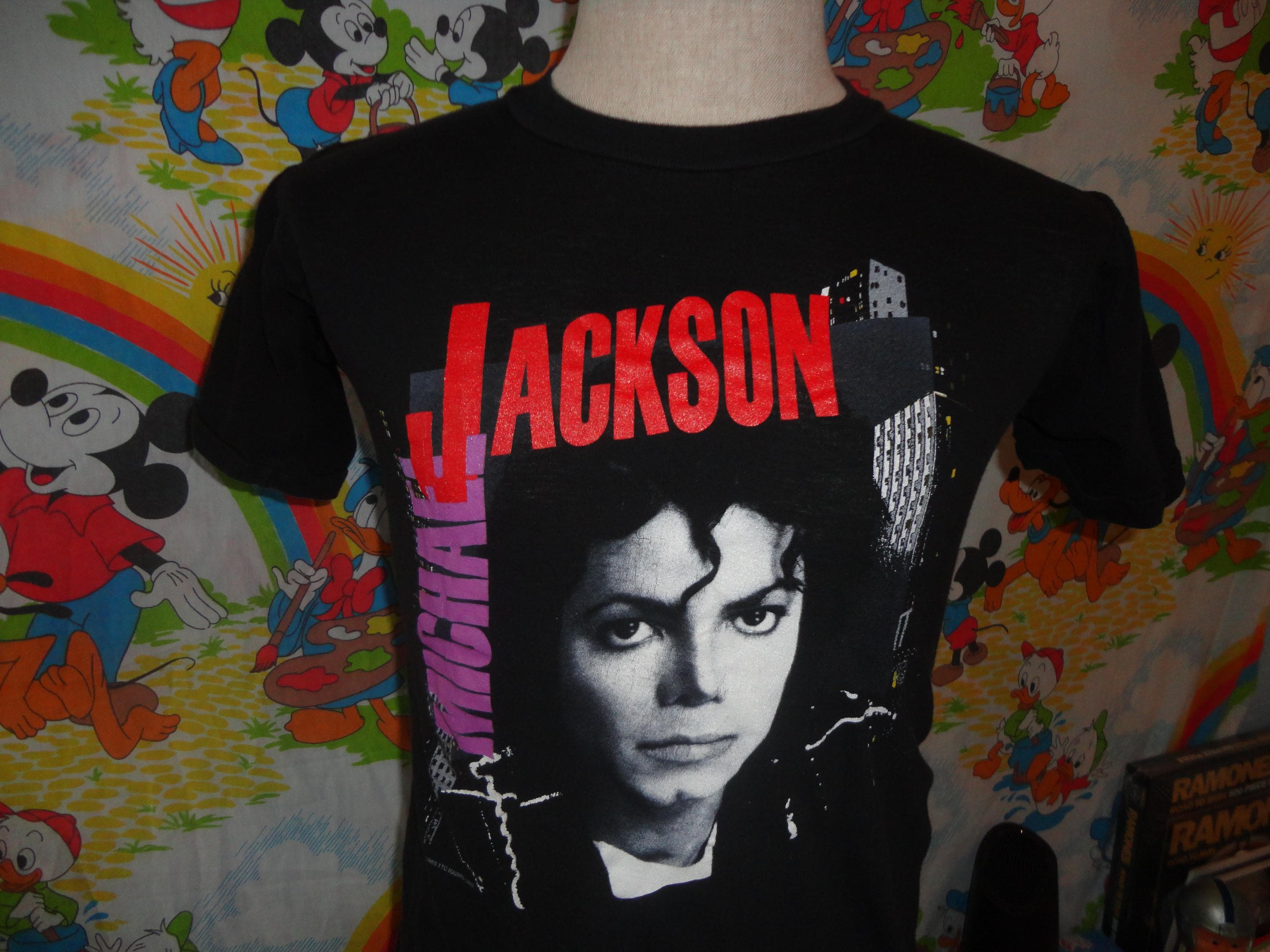 ヴィンテージ　80〜90年Michael Jackson ツアーTシャツ Vintage Michael Jackson 1988 BAD Tour 80's Concert T Shirt