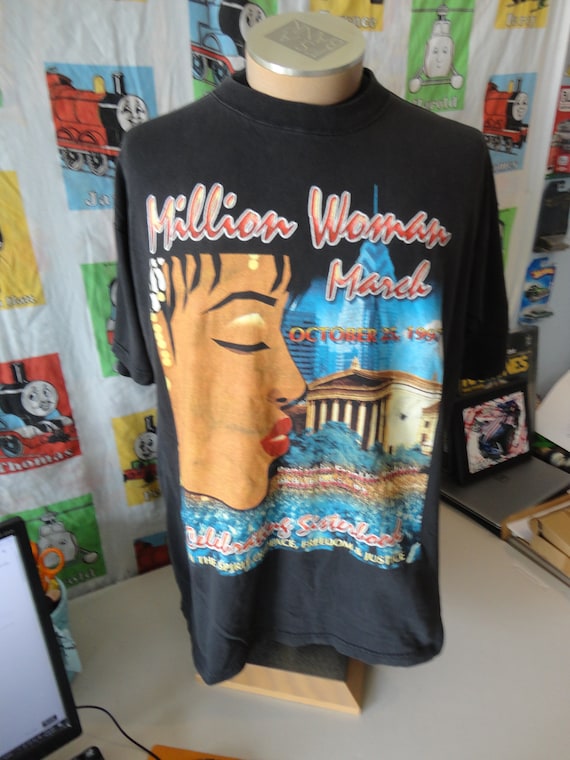 Vintage 90's Million Woman March 1997 Rap Tee Hip Hop T Vintage 90's Million Woman March 1997 Rap Tee Hip Hop T
