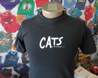 Vintage 80's CATS The Musical Broadway Play new york 1980's T Shirt Sz M