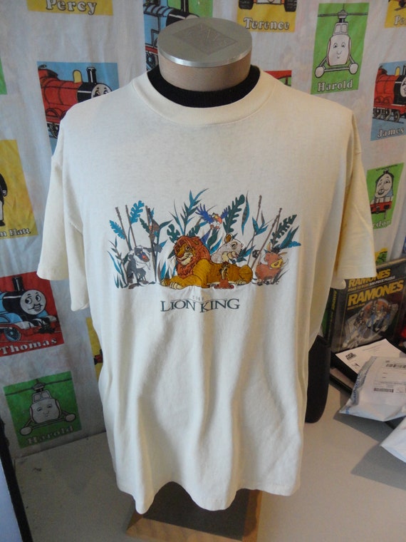 Vintage 90's the Lion King Embroidered Walt Disney Movie Promo T